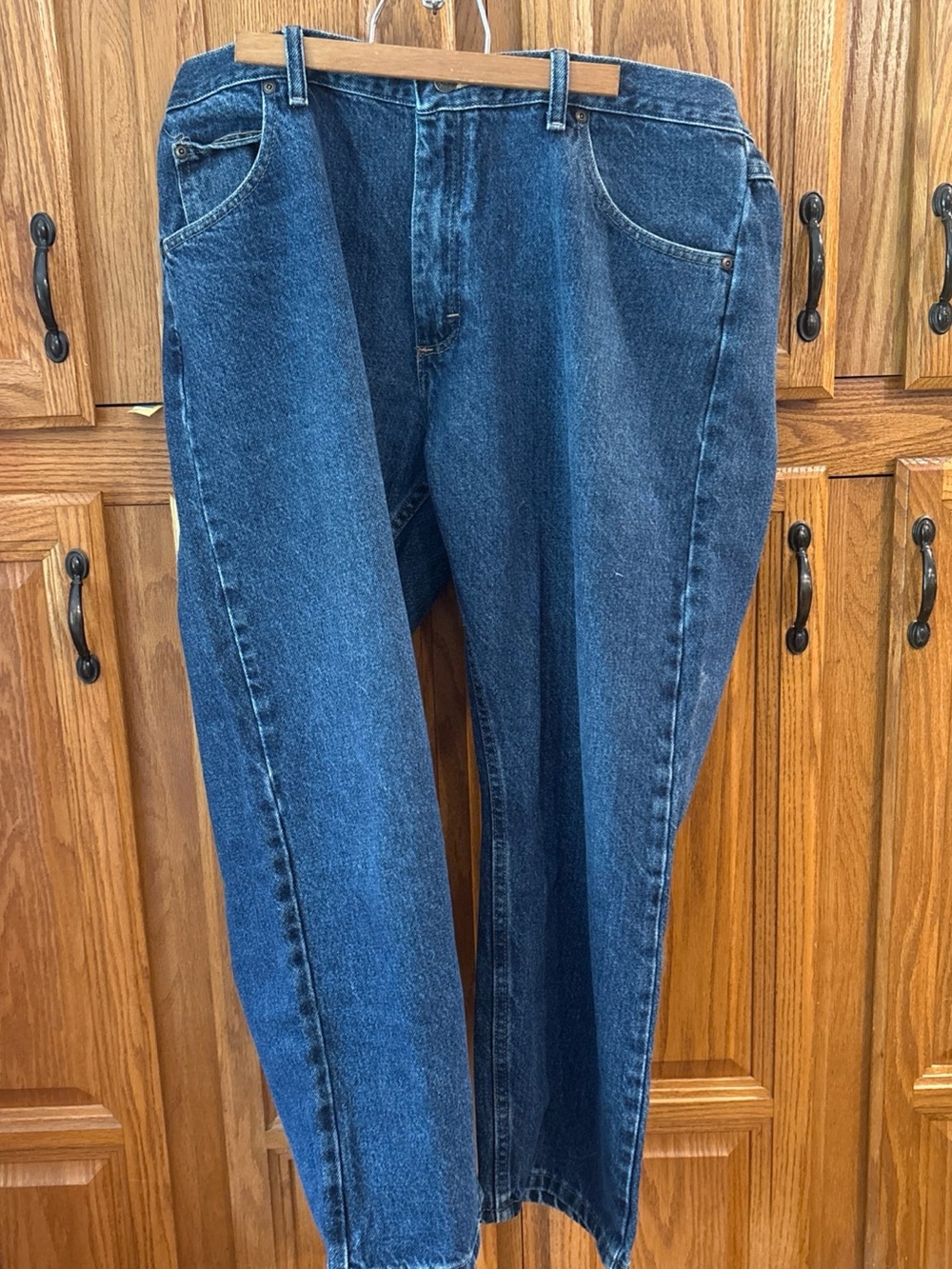 2 pair Wrangler Authentic Men's Dark Blue Straight Jeans